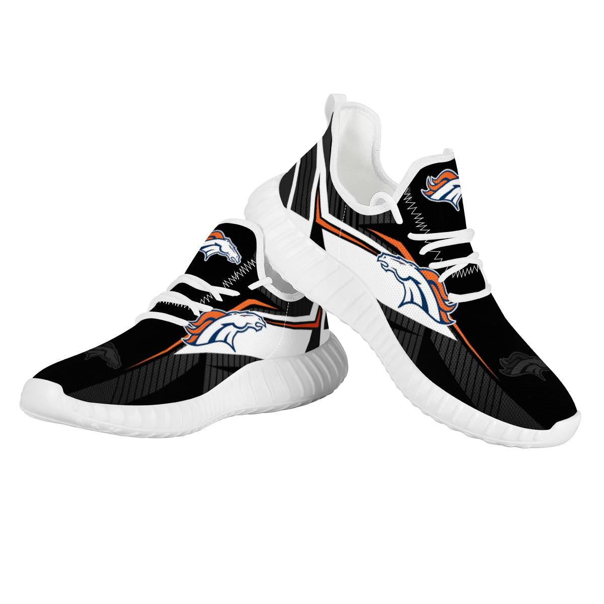 Women's Denver Broncos Mesh Knit Sneakers/Shoes 005 Women's Denver Broncos Mesh Knit Sneakers/Shoes 005